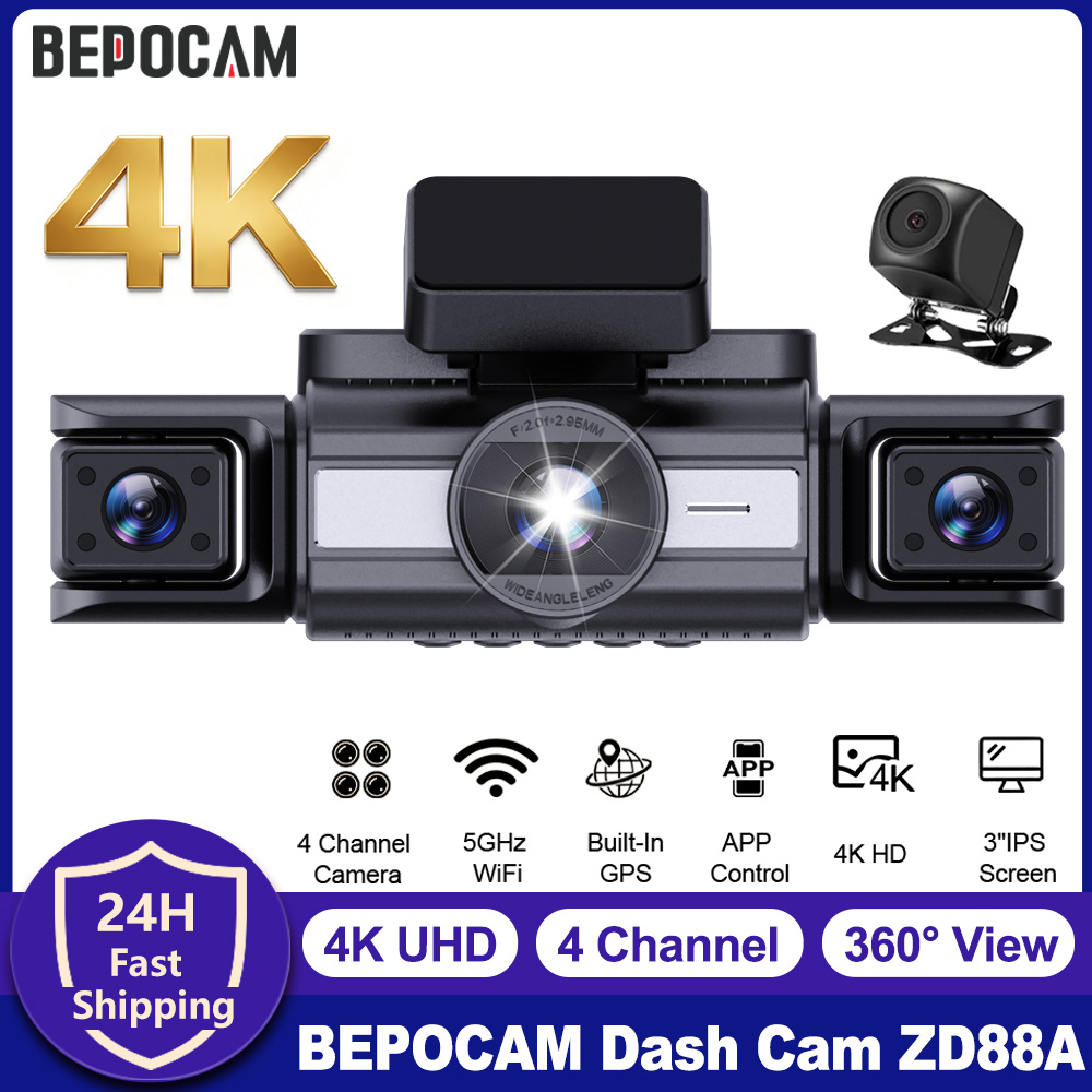 BEPOCAM 4 Channel Dash Cam 4K  - Power Tools China recension och pris