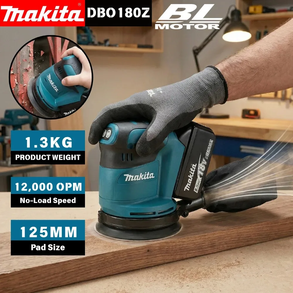 Makita DBO180 Rechargeable Dis - Random Orbital Sander recension och pris