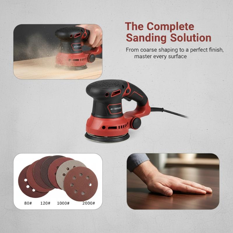 100PCS Sanding Discs 8 Hole Ho - Random Orbital Sander recension och pris