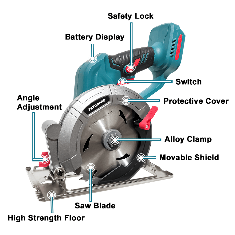 PATUOPRO 6 Inch Brushless Circ - Power Tools Ingco recension och pris